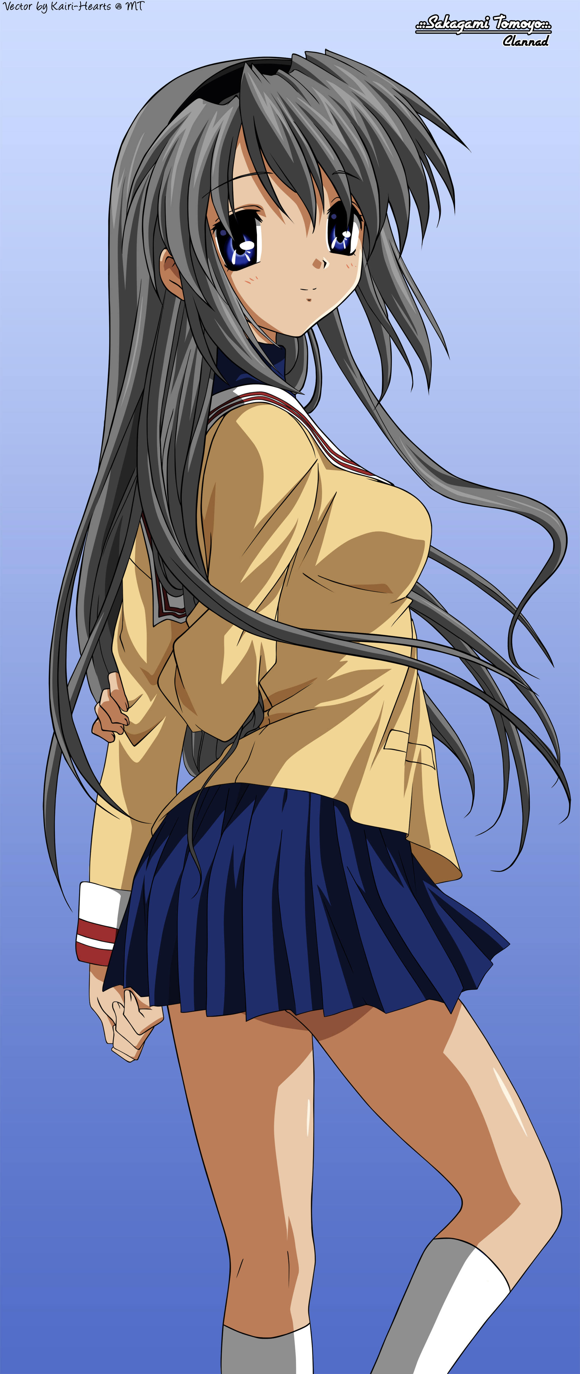 Clannad Sakagami Tomoyo Seifuku Vector Trace Watermark 91773 Yande Re